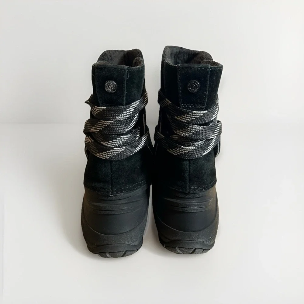 North Face SHELLISTA II Women WaterProof Leather Shorty Boots Shoes Black Size 8